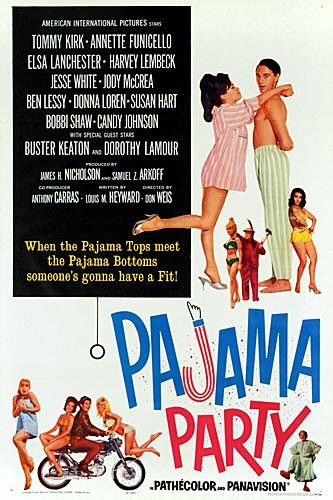 the movie poster: Pajama Party (1964)