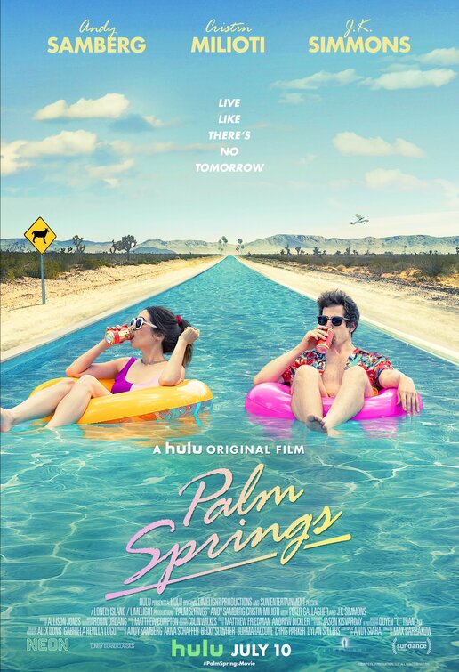 1000 piece jigsaw puzzle for the movie poster: Palm Springs (2020)