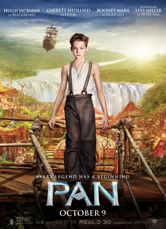 1000 piece jigsaw puzzle for the movie poster: Pan (2015) ver14