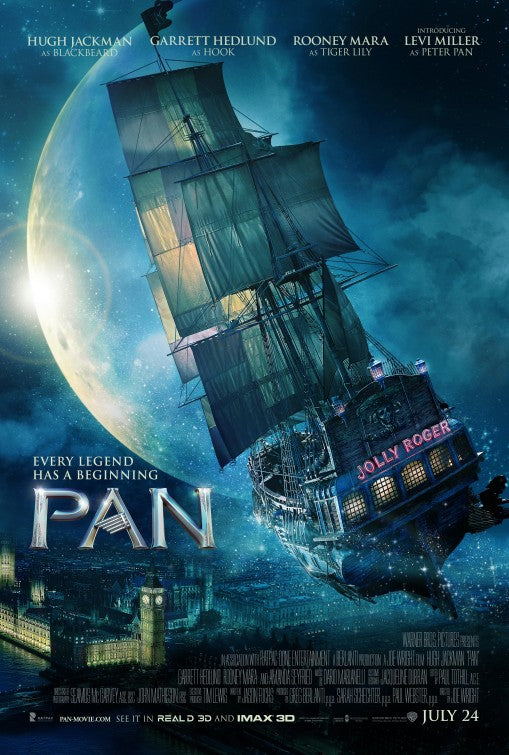 1000 piece jigsaw puzzle for the movie poster: Pan (2015) ver5