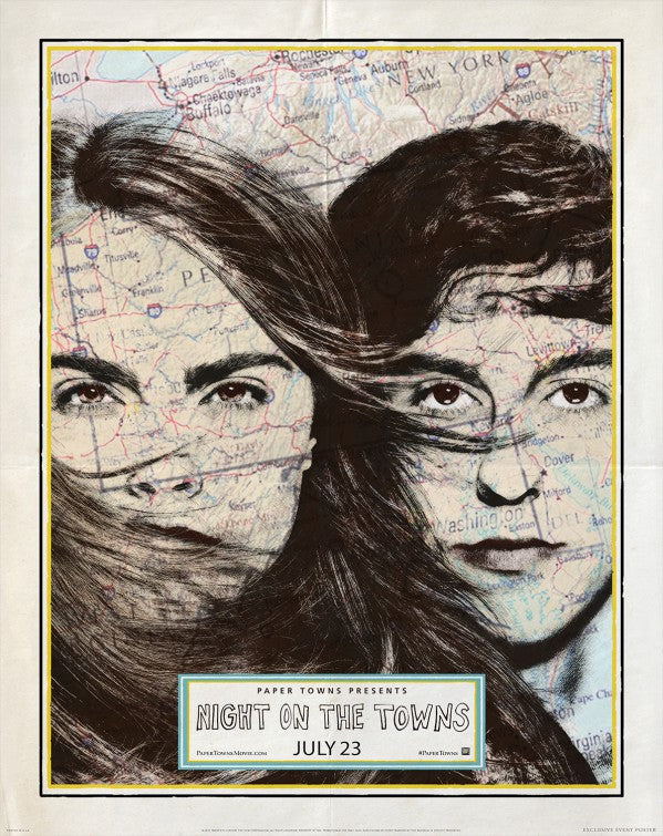 1000 piece jigsaw puzzle for the movie poster: Paper Towns (2015) ver2