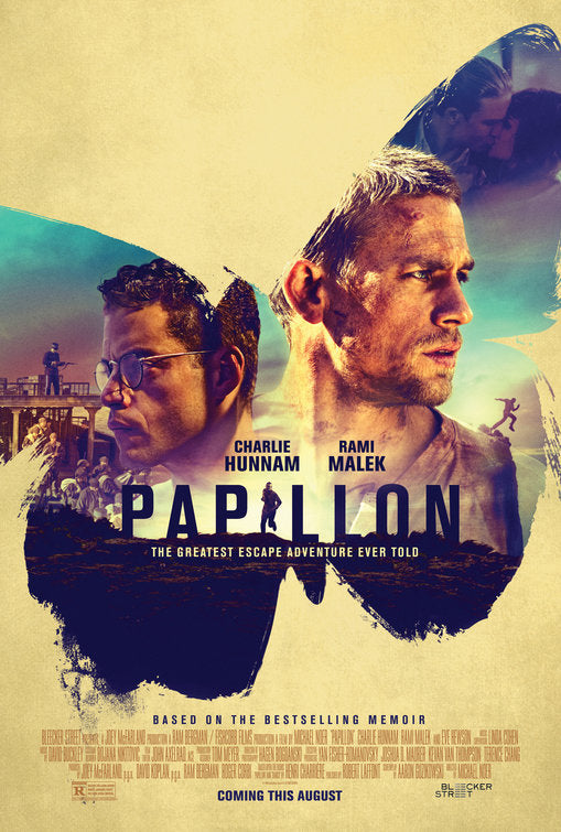 1000 piece jigsaw puzzle for the movie poster: Papillon (2018)