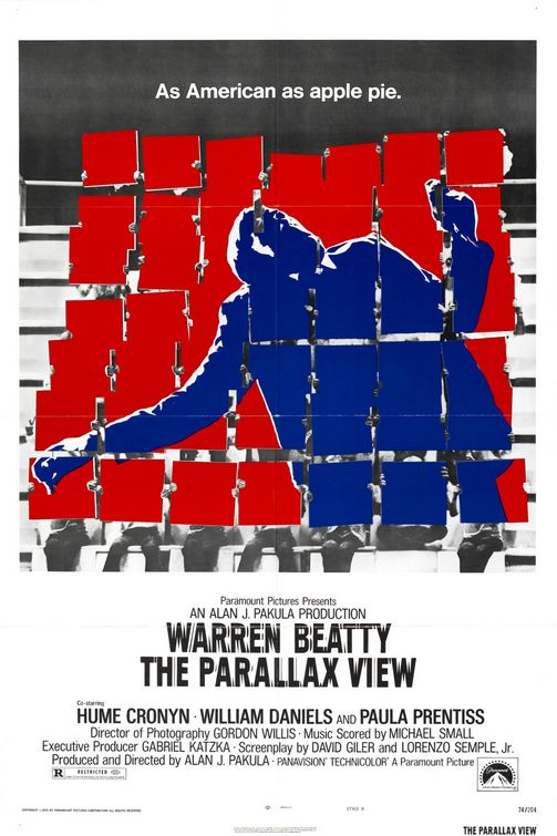 the movie poster: The Parallax View (1974)