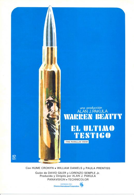 the movie poster: The Parallax View (1974) ver2