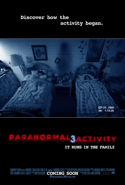 1000 piece jigsaw puzzle for the movie poster: Paranormal Activity 3 (2011)