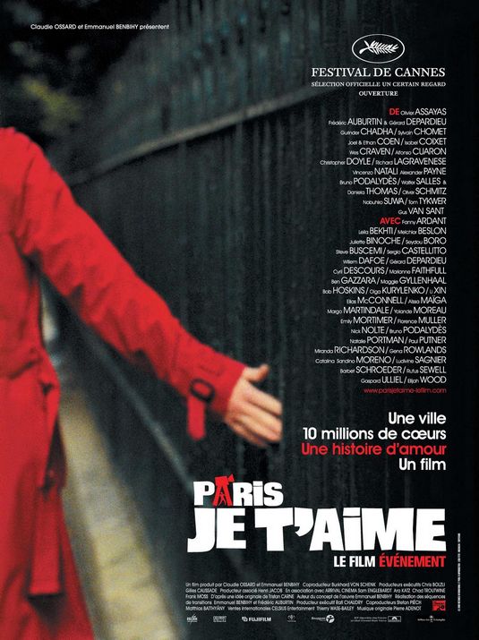 the movie poster: Paris, Je T'aime (2007) ver2