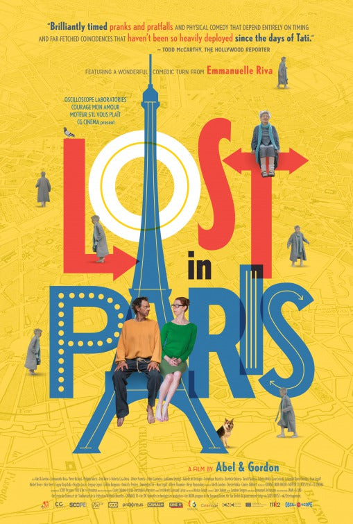 1000 piece jigsaw puzzle for the movie poster: Lost in Paris (2017) ver2