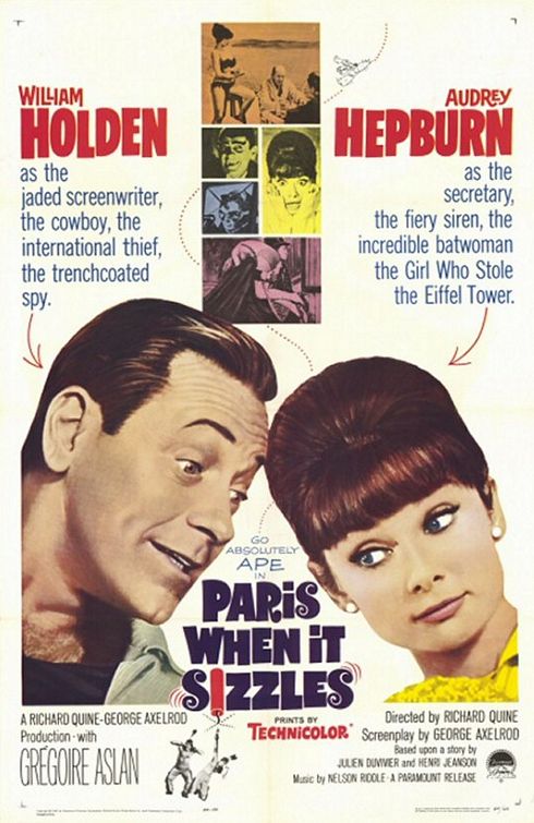the movie poster: Paris - When It Sizzles (1964)