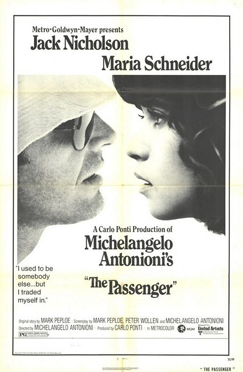 the movie poster: The Passenger (1975)