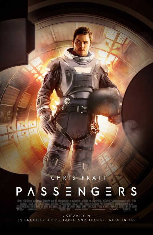 1000 piece jigsaw puzzle for the movie poster: Passengers (2016) ver7