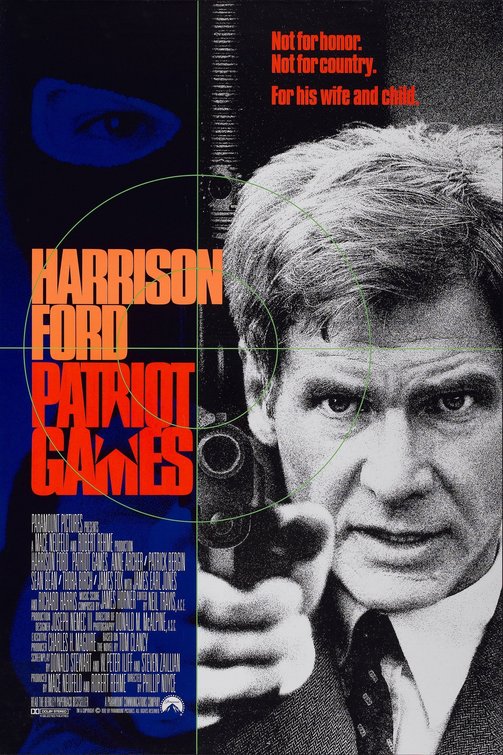 the movie poster: Patriot Games (1992)