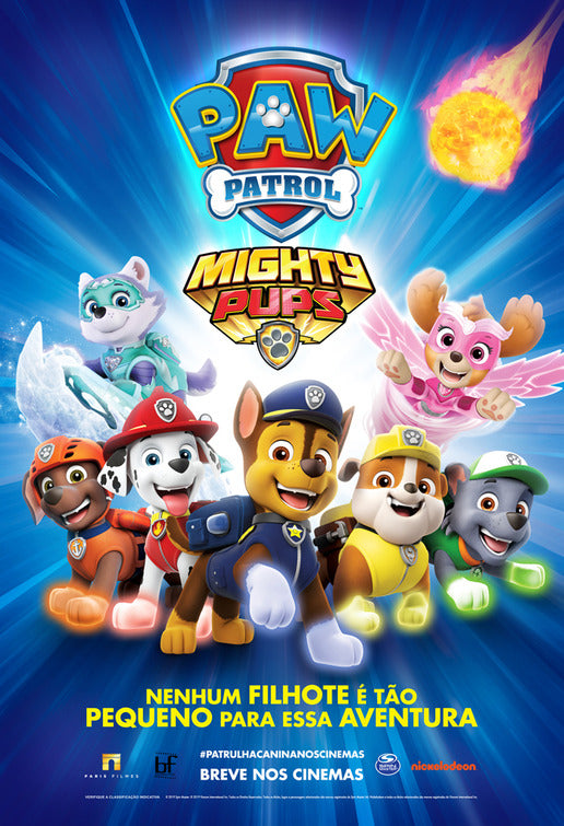 1000 piece jigsaw puzzle for the movie poster: PAW Patrol: Mighty Pups (2018)