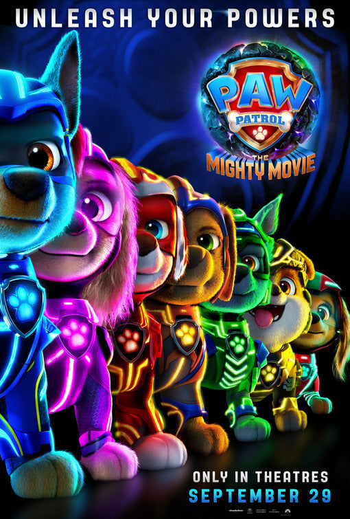 1000 piece jigsaw puzzle for the movie poster: PAW Patrol: The Mighty Movie (2023)