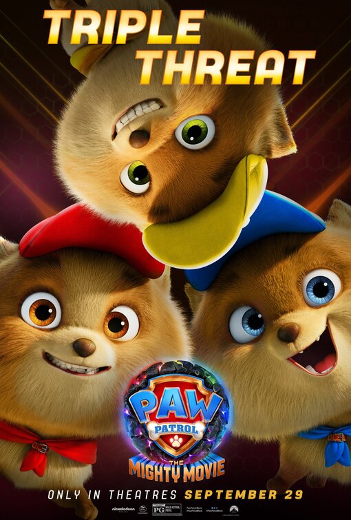 1000 piece jigsaw puzzle for the movie poster: PAW Patrol: The Mighty Movie (2023) ver10