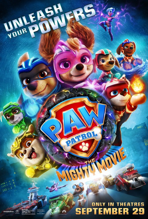 1000 piece jigsaw puzzle for the movie poster: PAW Patrol: The Mighty Movie (2023) ver2
