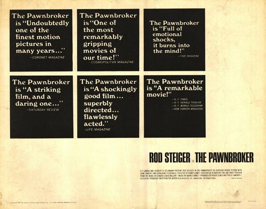 the movie poster: The Pawnbroker (1965)