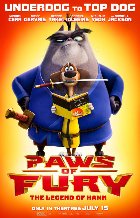 1000 piece jigsaw puzzle for the movie poster: Paws of Fury: The Legend of Hank (2022)