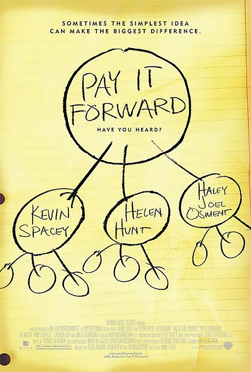 the movie poster: Pay it Forward (2000) ver2
