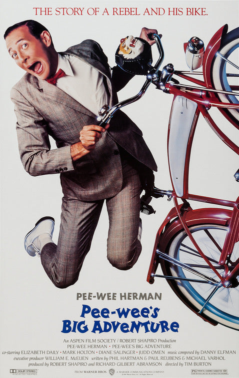 the movie poster: Pee-wee's Big Adventure (1985)