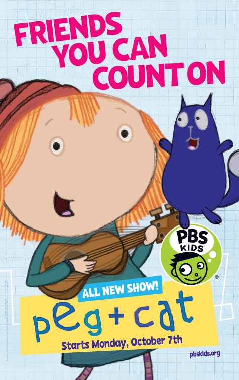 1000 piece jigsaw puzzle for tv poster: Peg+Cat