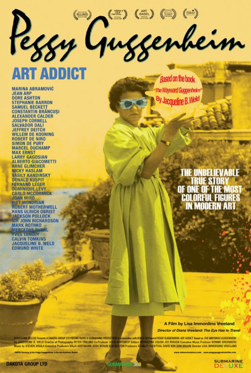 1000 piece jigsaw puzzle for the movie poster: Peggy Guggenheim: Art Addict (2015)