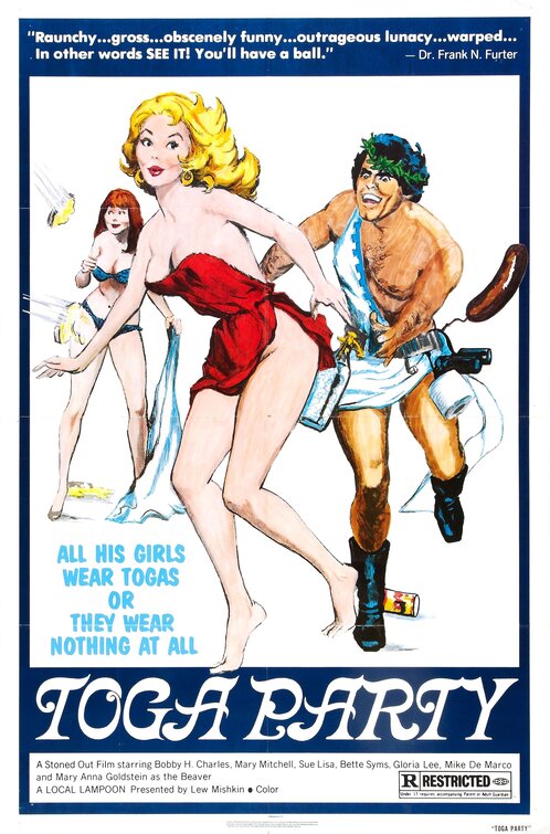 1000 piece jigsaw puzzle for the movie poster: Toga Party (1977)