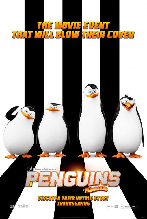 1000 piece jigsaw puzzle for the movie poster: Penguins of Madagascar (2014)