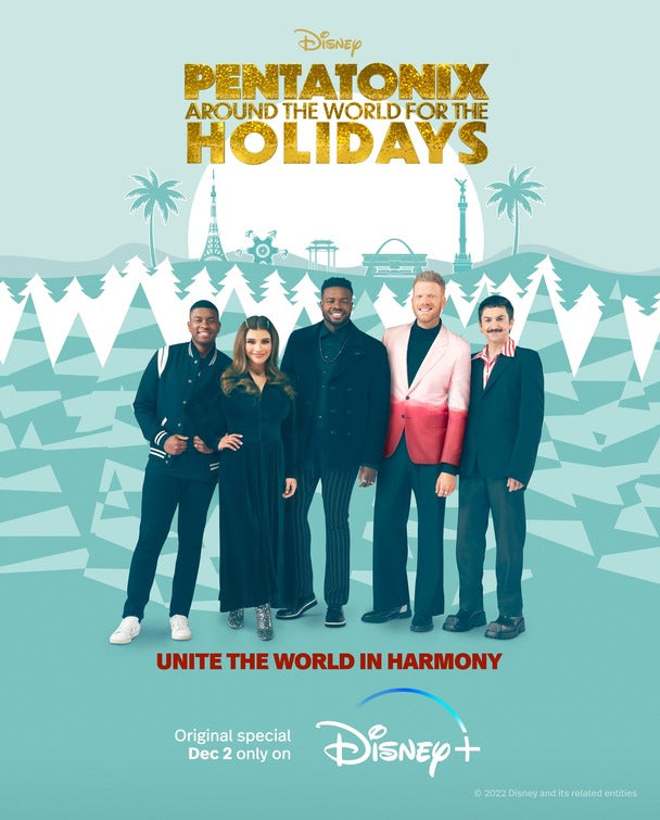 1000 piece jigsaw puzzle for tv poster: Pentatonix: Around the World for the Holidays