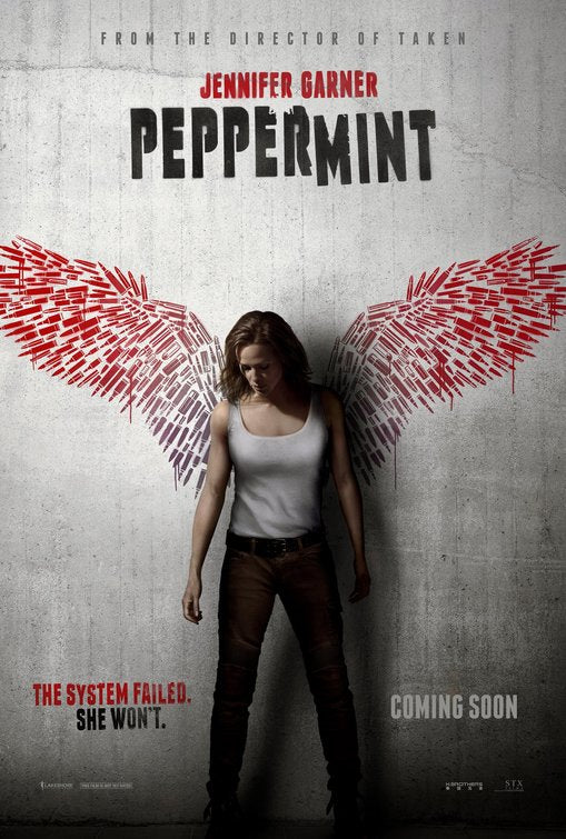 1000 piece jigsaw puzzle for the movie poster: Peppermint (2018)