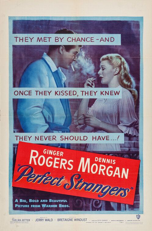 1000 piece jigsaw puzzle for the movie poster: Perfect Strangers (1950)