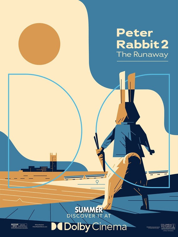 1000 piece jigsaw puzzle for the movie poster: Peter Rabbit 2: The Runaway (2021) ver20