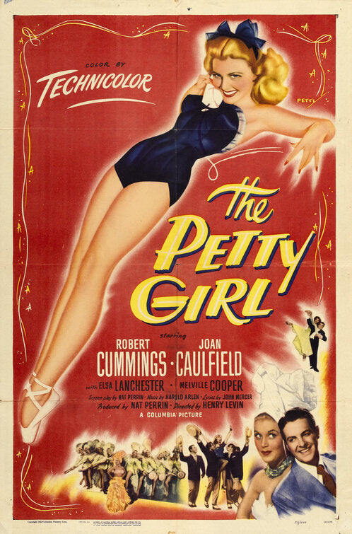 1000 piece jigsaw puzzle for the movie poster: The Petty Girl (1950)