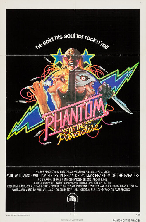 the movie poster: Phantom of the Paradise (1974) ver1