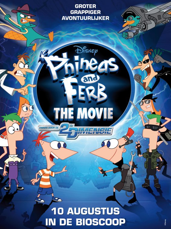 1000 piece jigsaw puzzle for tv poster: Phineas and Ferb: The Movie, ver2