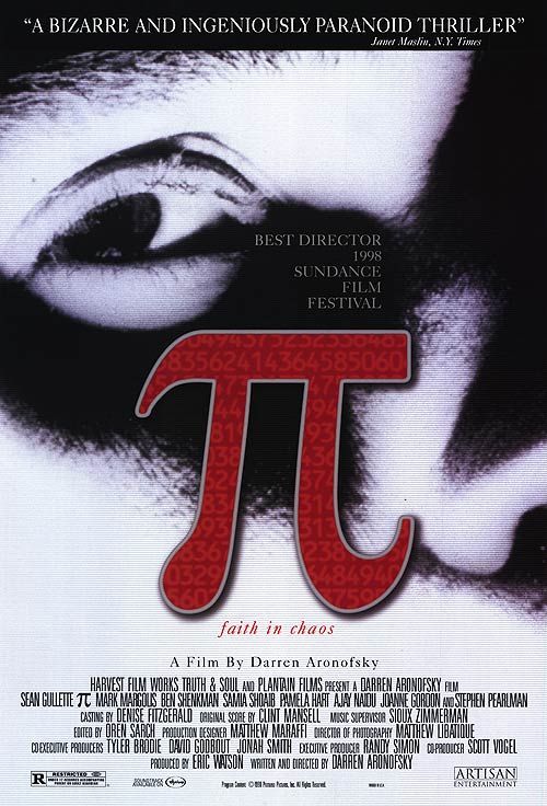 the movie poster: Pi (1998) ver2
