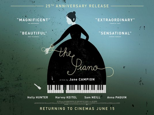 1000 piece jigsaw puzzle for the movie poster: The Piano (1993) ver6