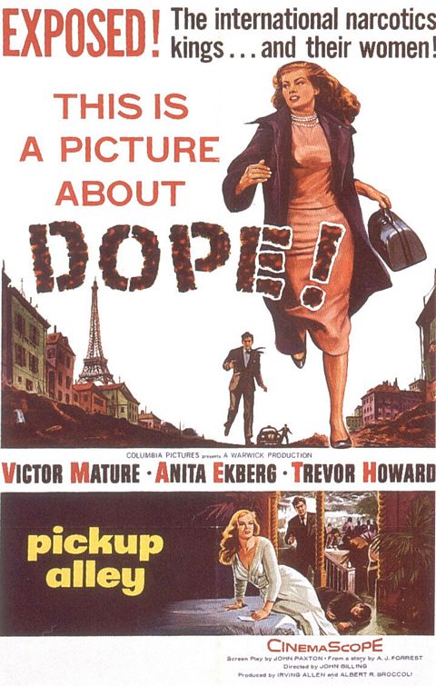the movie poster: Pickup Alley (1957)