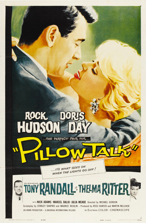 1000 piece jigsaw puzzle for the movie poster: Pillow Talk (1959)