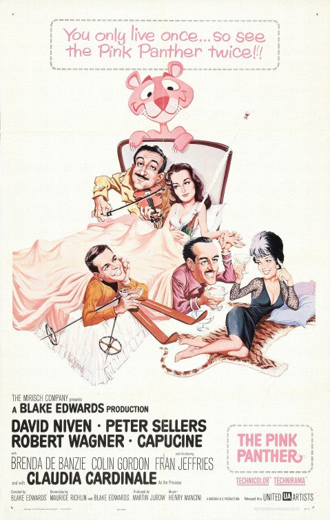 the movie poster: The Pink Panther (1963)