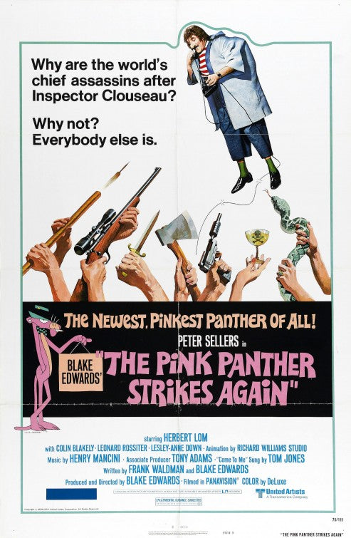 the movie poster: The Pink Panther Strikes Again (1976) ver2