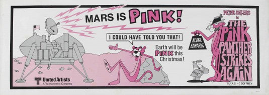 1000 piece jigsaw puzzle for the movie poster: The Pink Panther Strikes Again (1976) ver7