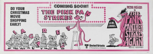 1000 piece jigsaw puzzle for the movie poster: The Pink Panther Strikes Again (1976) ver8