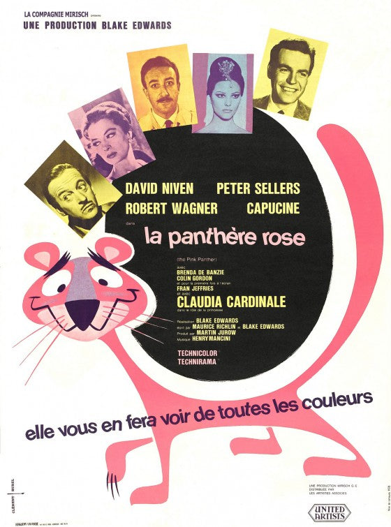 1000 piece jigsaw puzzle for the movie poster: The Pink Panther (1963) ver3