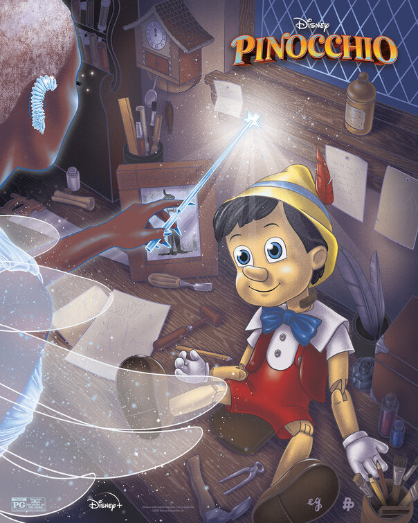 1000 piece jigsaw puzzle for the movie poster: Pinocchio (2022) ver14