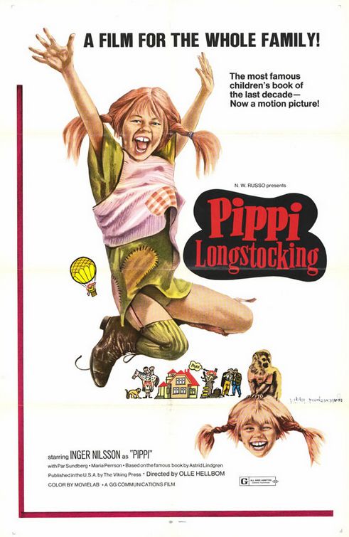 the movie poster: Pippi Longstocking (1969)