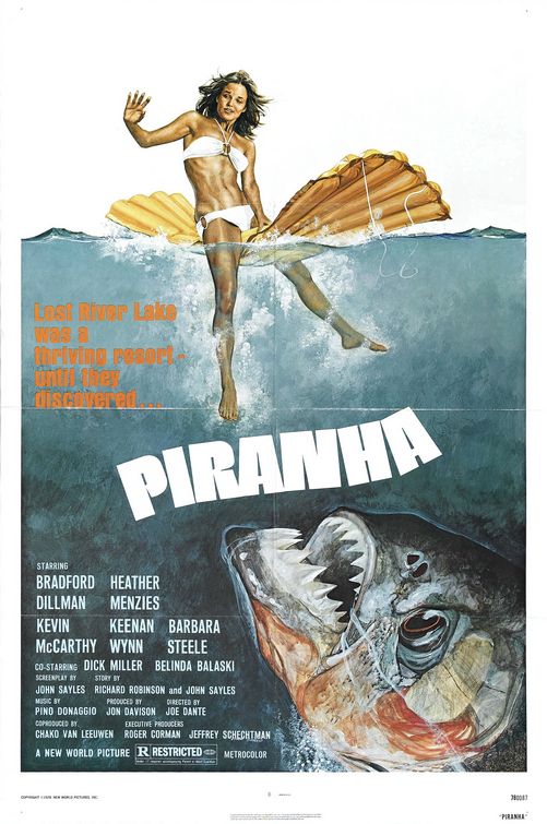 1000 piece jigsaw puzzle for the movie poster: Piranha (1978)