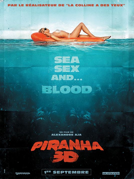 1000 piece jigsaw puzzle for the movie poster: Piranha 3-D (2010) ver2