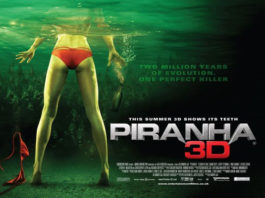 1000 piece jigsaw puzzle for the movie poster: Piranha 3-D (2010) ver5