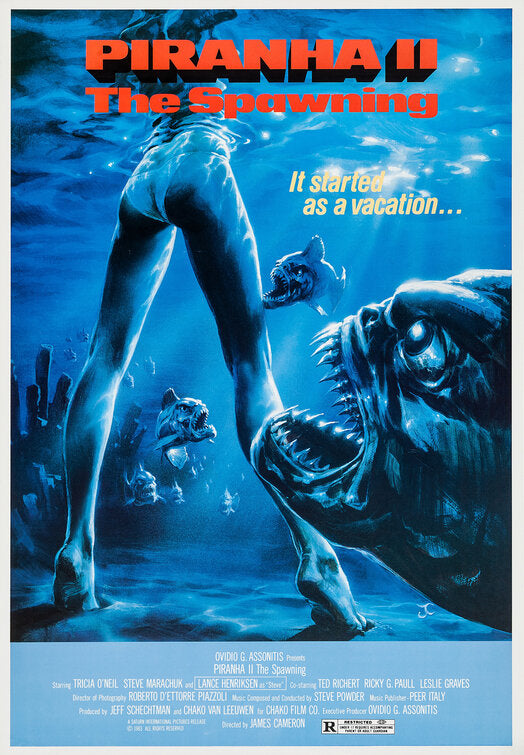 1000 piece jigsaw puzzle for the movie poster: Piranha Part Two: The Spawning (1983) ver2