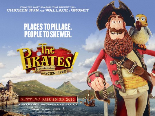 1000 piece jigsaw puzzle for the movie poster: The Pirates! Band of Misfits (2012)